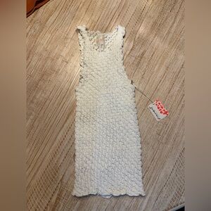 FP Movement by Free People Textured Cream Tank Top